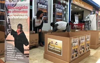 Río de Orok martxan ipini du saharar errefuxiatuen kanpalekuetara elikagaiak bidaltzeko karabana solidarioa