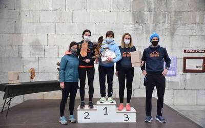 Leire Baraibar aresoarrak irabazi du Berastegiko Negu Trail lasterketa