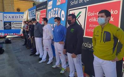 Urrezko binakakako aizkolari txapelketako jardunaldia izanen dute Patxi Mindegiak eta Joxean Etxeberriak