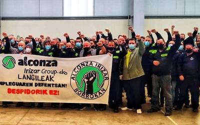 Alconza enpresako langileek greba mugagabea hasiko dute aurreikusitako 38 kaleratzeen aurka