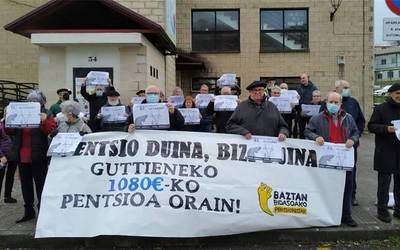 Mobilizazioen beharra aldarrikatu dute pentsiodunek Beran egin duten hilabeteroko hitzorduan