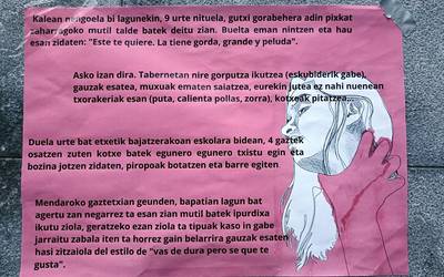 Batxilergoko ikasleek gauzatu duten 'Me too' proiektua aurkeztuko dute Martxo morea egitasmoan