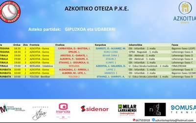 Asteko partidak