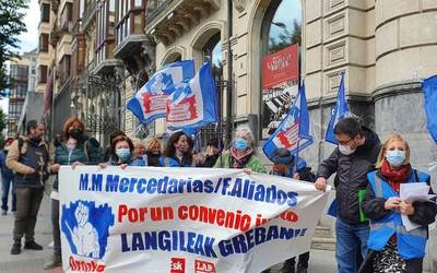 Madres Mercedarias egoitzak Elikagaien Bankua erabiltzen du bere sukaldeetarako, gastu horretarako diru publikoa jaso arren, langileek salatu dutenez