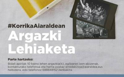 Bidali KORRIKAko zure argazkia lehiaketara, apirilaren 11 baino lehen
