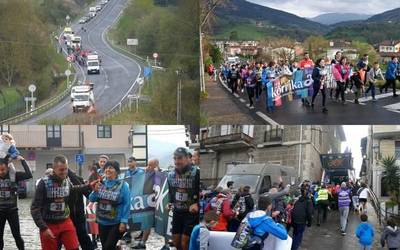 Artziniegako Korrikako kilometroak Bizkaira heldu ziren, Burgos zeharkatuta