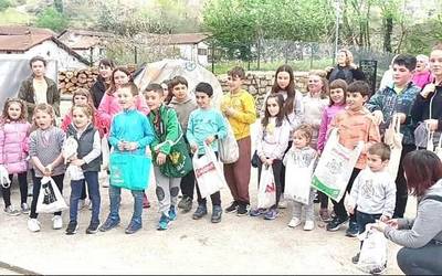 'Gaztain ximelak' izan dituzte aurten ere Beintza-Labaienen Ostegun Santuan