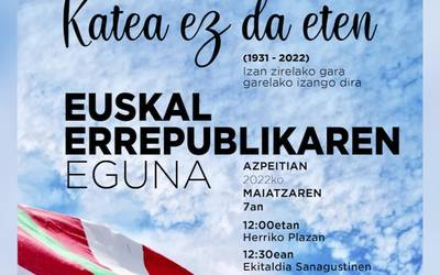 1931n aldarrikatutako Euskal Errepublika gogoan izango dute maiatzaren 7an