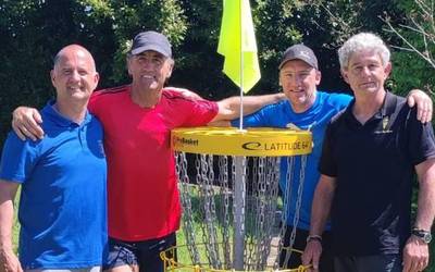 Baxi Basajauna taldeko Iñaki Gonzalez nagusitu da II. Xacobeo disc golf irekian