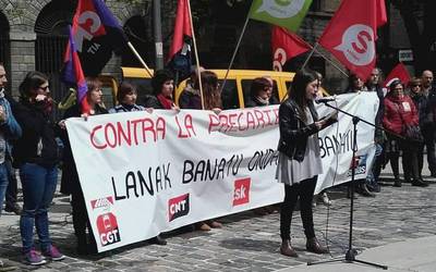 CGT, CNT, ESK, STEILAS eta Solidari sindikatuak batera aterako dira kalera maiatzaren 1ean