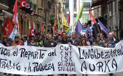 CNT, CGT, ESK, STEILAS eta Solidari elkarrekin
