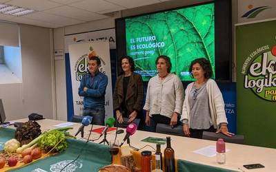 Aurrera egiten ari da ekoizpen ekologikoa, baina "azeleragailua zapaldu" behar du