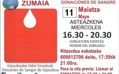 Maiatzeko odol ematea Zumaian