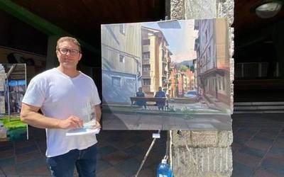 [ARGAZKI GALERIA] Eduardo Alsasua gasteiztarrak irabazi du Berrizko Kaleko XXIII. Pintura Lehiaketa