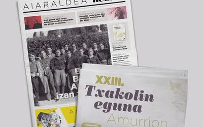 Txakolin Eguneko gehigarri berezia dakar Aiaraldea Hemen hamabostekariaren zenbaki berriak