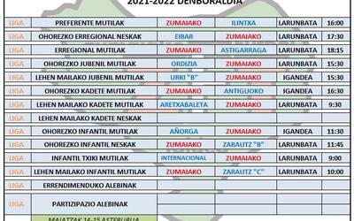 Asteburuko partidak Aita Mari futbol zelaian