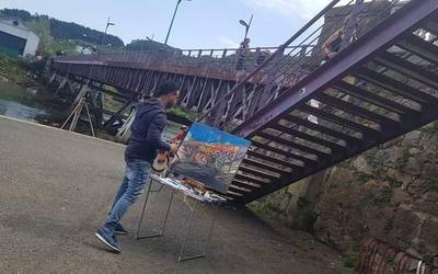 Herrian inspirazio bila ibili dira pintura lehiaketara aurkeztu diren artistak