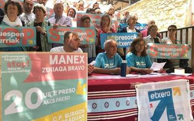 Manex Zubiaga preso algortarrak 20 urte bete ditu espetxean: "Salbuespenezko neurriak stop!"