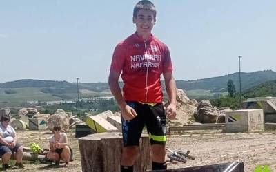 Xabier Valverde lesakarrak irabazi du Nafarroako trial txapelketa infantil mailan