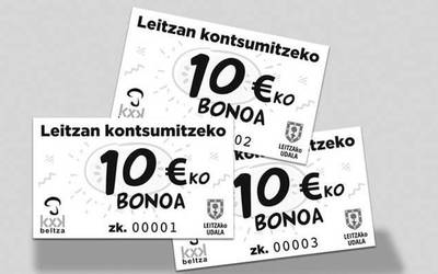 Herriko kontsumoa bultzatzeko bonu txartelak jarriko dituzte salgai Leitzan