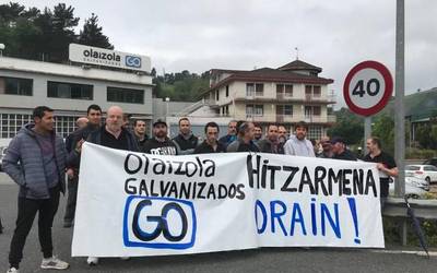Greba eguna dute Galvanizados Olaizola enpresan