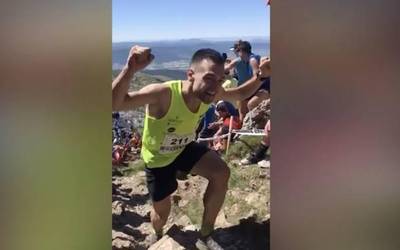 Bideoa: Joxe Mari Errasti izan da onena Zegama-Aizkorrin parte hartu duten oriotar eta aiarren artean