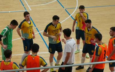 Play off-etan pentsatuz jokatu zuen Laskorainek etxeko azken partidua