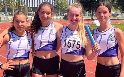 Bost domina eta bi errekor, Gipuzkoako atletismo txapelketan