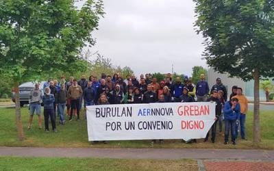 Aernnova-Burulaneko lehen greba egunak ekoizpena gelditu du