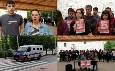 Ertzaintzaren bertsioa gezurtatu eta Laudion larunbatean atxilotu eta identifikatutako gazteen absoluzioa exijitu du GKSk