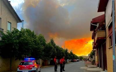 Sute arriskua "muturrekoa" da gaur Nafarroa osoan