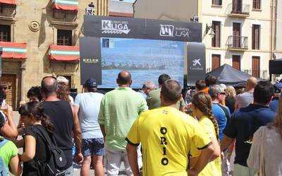 Laugarren izan da  Orio Orialki ikaragarrizko lehia egon den Zarauzko Banderan