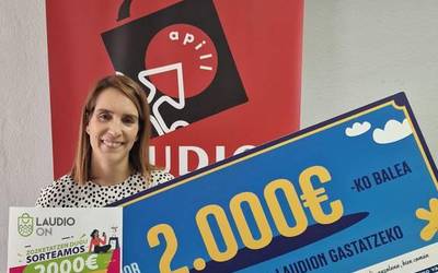 Soraya Villa Novok irabazi du 'Laudio On' kanpainako 2.000 euroko saria