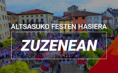 Altsasuko festetako hasierako eztanda zuzenean