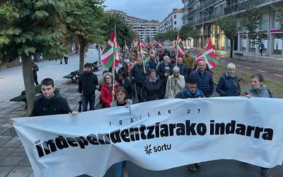 Euskal Herriaren askapen nazionala eta soziala aldarrikatu du Sortuk, 'Txiki' eta Otaegi gogoan