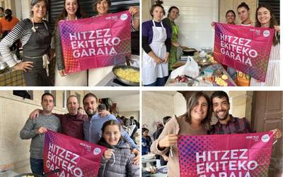Euskaraldia girotzeko lehen kale ekintza arrakastatsua izan dugu Elgetan
