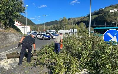 Errepidea garbitu dute Elorregin eta zirkulazioak normaltasunez dihardu