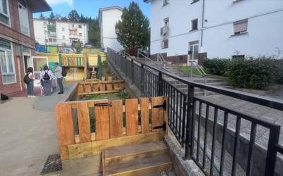 'Gure ortua' jolas eremua estreinatu dute, Santa Marinako ludotekan