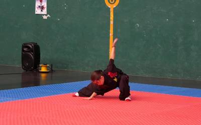 Wushu eta Kung Fu-ko txapelketa ospatu zen Antzizar polikiroldegian