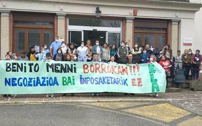 Benito Menniko langileak greban: Nafarroako Gobernuak ezarritako gutxieneko zerbitzuak salatu ditu ELA sindikatuak