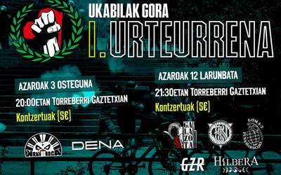 Ukabilak Gora taldearen I.urteurrena