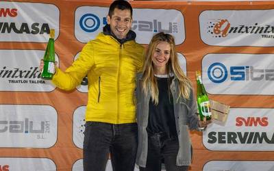 Ainara Urrutia eta David Garcia azkarrenak Antxintxika Krosean