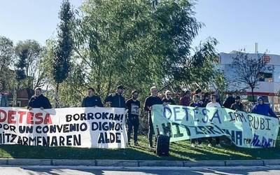 Detesako langileek hiru aste daramatzate greban