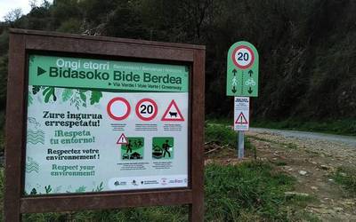 Bidasoko Bide Berdean seinale berriak paratu dituzte