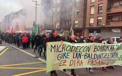 [BIDEOA]: ELA sindikatuak dioenez, grebaren jarraipena "ia erabatekoa" izaten dabil Durangaldeko metalgintzan
