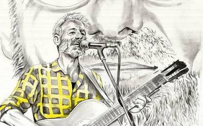 Jorge Arzallus 'Jorginho' musikariari egindako erretratua