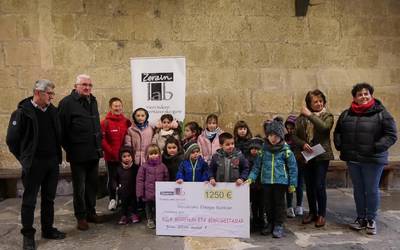 1.250€ bildu ditu Zeraingo Olentzero solidarioak Gipuzkoako Elikagaien Bankuarentzat