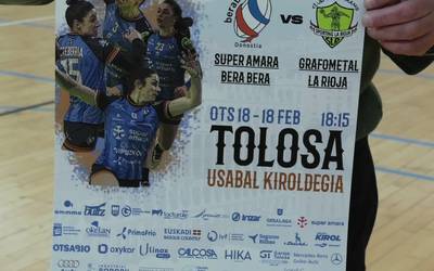 Bera Bera talde donostiarrak Tolosan jokatuko du otsailak 18an