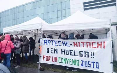 Akordioa lortu dute Arteche-Hitachin, hiru asteko grebaren ostean