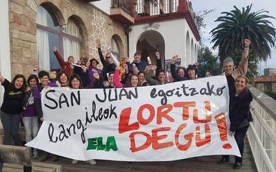 Akordioa lortu dute San Juan egoitzako langileek